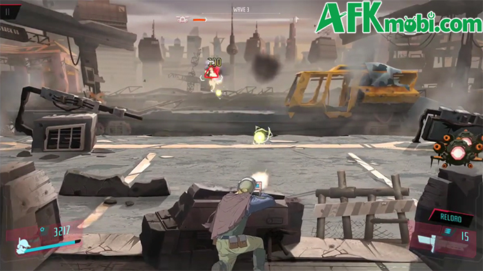 Chống lại bọn người máy để bảo vệ thành trì cuối cùng của nhân loại trong Cover Assault 1