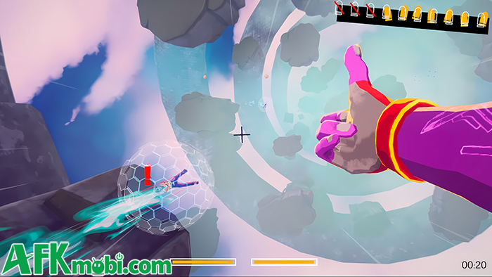 Ngắm bắn khi nhân vật đang rơi tự do trên không trung tại Aerial_Knights DropShot Mobile 3