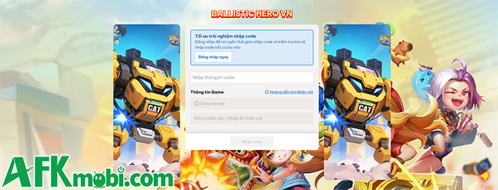 Tổng hợp gift code game Ballistic Hero VNG mới nhất trong tháng 0