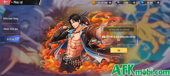 Tổng hợp gift code game Truyền Thuyết Haki mới nhất trong tháng 0