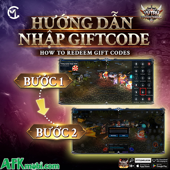 Tổng hợp gift code game Vũ Trụ Thần Thoại mới nhất trong tháng 0