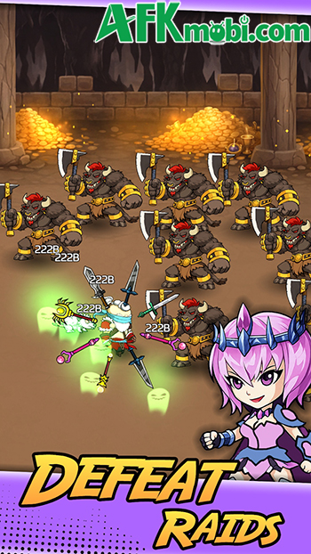 Hợp nhất các vũ khí để chúng bay xung quanh nhân vật trong Idle Blades: Fantasy Master 2