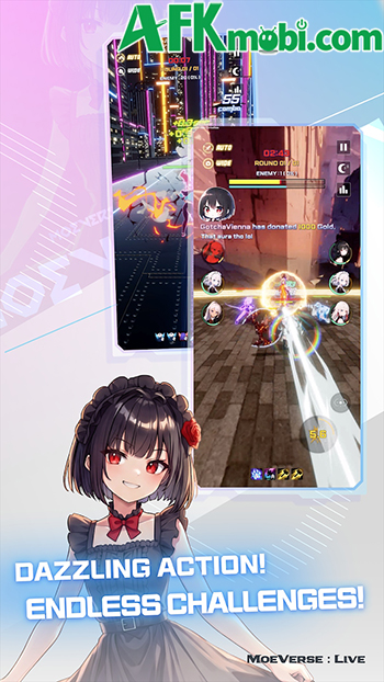 Leo tòa tháp trong thế giới ảo cùng các nữ idol ảo tại game hành động MOEVERSE: LIVE 2