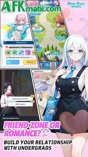 One Guy, All Girls: Idle RPG đưa người chơi vào vai một chàng trai bị biến thành nữ sinh 4