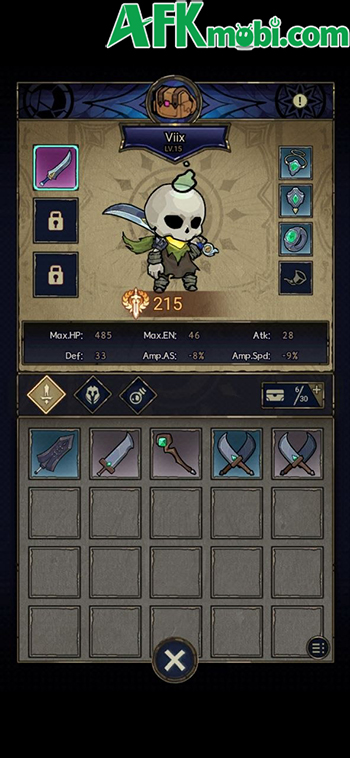 Bắt đầu cuộc hành trình phiêu lưu, chiến đấu trong vai một khô lâu với game Pantheland 2