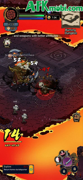 Bắt đầu cuộc hành trình phiêu lưu, chiến đấu trong vai một khô lâu với game Pantheland 3