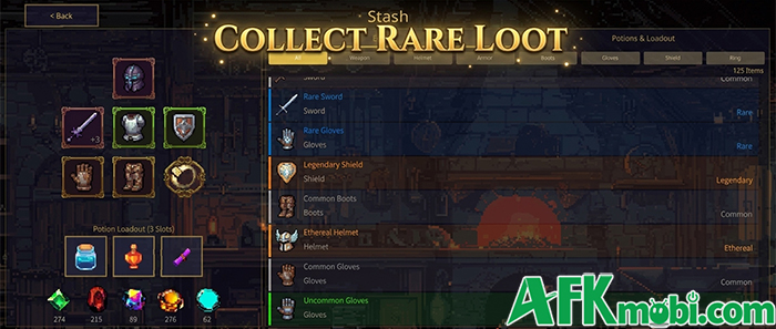 Chiến đấu khám phá hầm ngục tối trong game hành động cuộn cảnh Pixel Souls 4