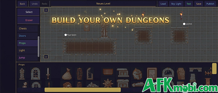 Chiến đấu khám phá hầm ngục tối trong game hành động cuộn cảnh Pixel Souls 5