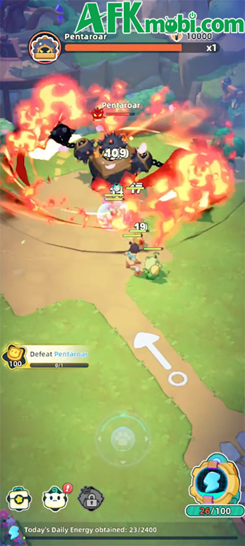 Thuần hóa đồng thời huấn luyện những sinh vật ma thuật trong game Spirit GO 3