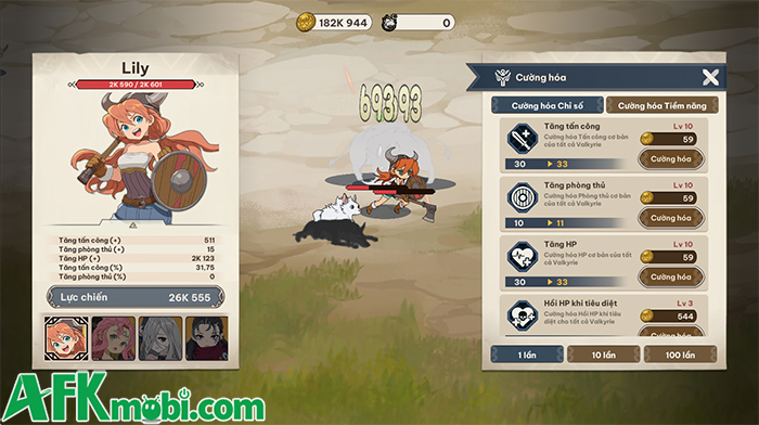 Phát triển các nữ chiến binh Valkyrie trong game nhàn rỗi TEN VALKYRIE 2 Phát triển các nữ chiến binh Valkyrie trong game nhàn rỗi TEN VALKYRIE 2