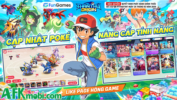 Thần Thú Origin - FunGames game đấu thú chiến thuật chủ đề Pokémon cập bến Việt Nam 1