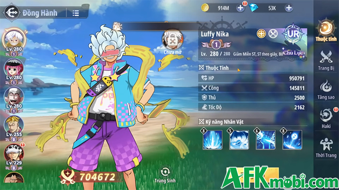 Top 5 tướng đáng để lựa chọn đầu tư nhất trong giai đoạn đầu của game Siêu Hải Tặc 0