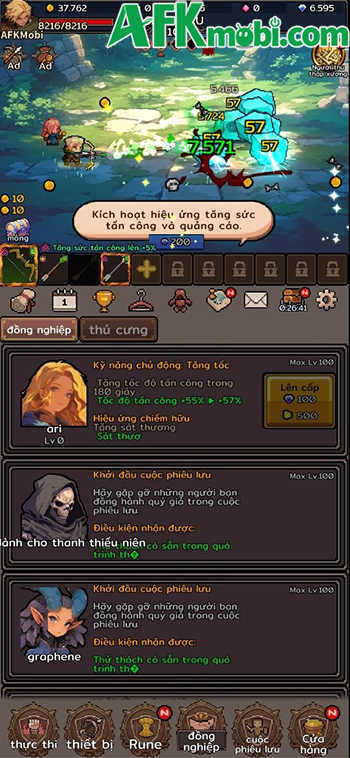 YAP (Tale of the Archer) game nhập vai nhàn rỗi cho bạn phát triển một cung thủ 0