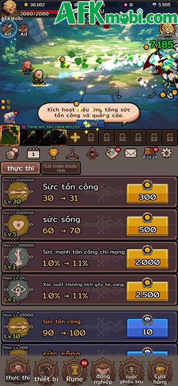 YAP (Tale of the Archer) game nhập vai nhàn rỗi cho bạn phát triển một cung thủ 3