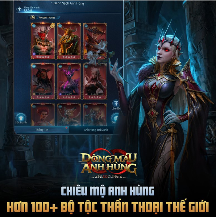 Bloodline: Dòng Máu Anh Hùng mang đến hệ thống anh hùng “khủng” với 156 tướng 78 dòng tộc – chơi bao lâu mới hết thử? 7