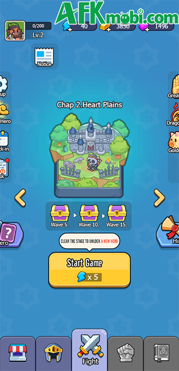 Gầy dựng những trận hình anh hùng để đối mặt các đợt kẻ thù với game Adventurer Alliance 0