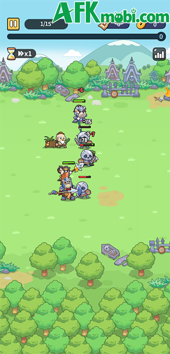 Gầy dựng những trận hình anh hùng để đối mặt các đợt kẻ thù với game Adventurer Alliance 2