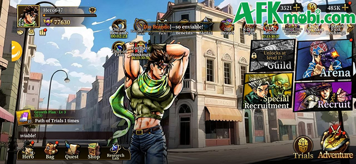 Adventure: Undying Diamond game đấu tướng rảnh tay lấy chủ đề từ bộ Jojo’s Bizarre Adventure 0