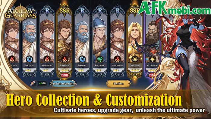 Alchemy Guardians game đấu tướng chiến thuật lấy chủ đề thần thoại Hy Lạp cổ đại 2