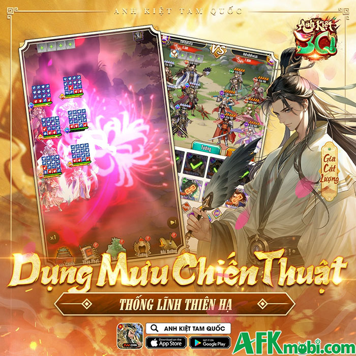 Anh Kiệt Tam Quốc game đấu tướng chiến thuật cập bến thị trường Việt Nam 0
