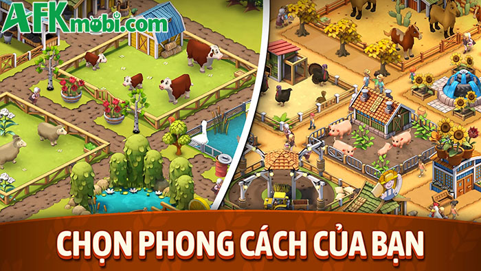 Xây dựng nông trại trong mơ của bạn tại game mô phỏng Animal Farm Life: Town Farming 4