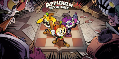 Applehelm Adventures đưa bạn phát triển sức mạnh cho nhân vật có chiếc đầu là một quả táo