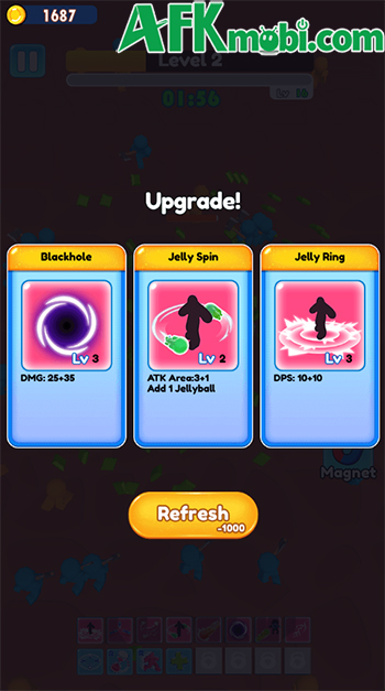 Điều khiển nhân vật là khối chất dẻo hình người chiến đấu sinh tồn trong Blob Heroes 2