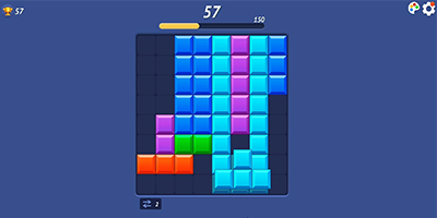 Blocky Blast Puzzle game giải đố xếp khối thành đầy hàng được lấy cảm hứng từ Tetris