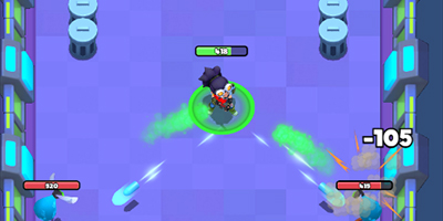 Tiêu diệt bọn quái vật, kẻ thù để vượt qua các căn phòng trong Brawl Stars Brave Adventure