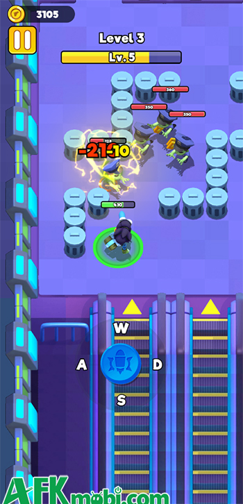 Tiêu diệt bọn quái vật, kẻ thù để vượt qua các căn phòng trong Brawl Stars Brave Adventure 1