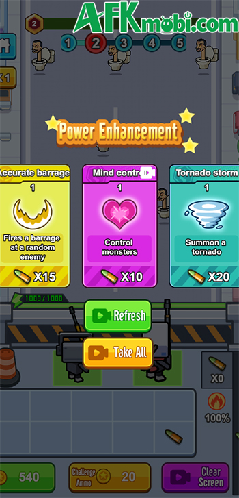 Camera Escape game phòng thủ roguelike đơn giản lấy chủ đề Skibidi Toilet 3