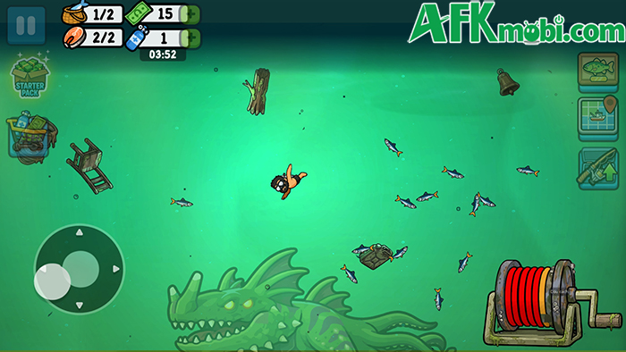 Săn bắt hải sản tại một đầm lầy kỳ quái trong game Catch & Feed 3: Haunted Swamp 0