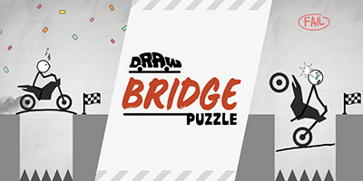 Vắt não để vẽ vượt các màn chơi thử thách trong game giải đố Draw Bridge Puzzle