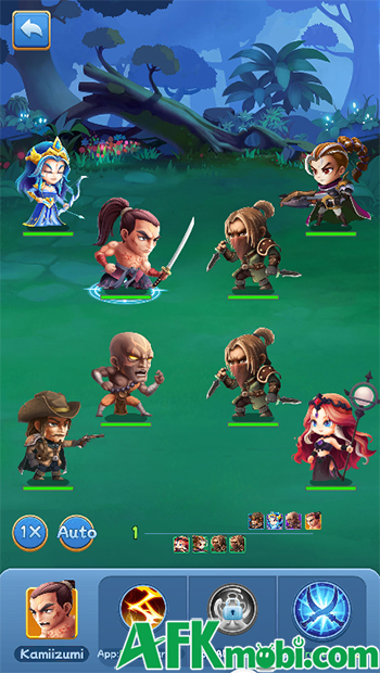 Tập hợp đội hình anh hùng fantasy của bạn trong game đấu tướng Dungeon Raiders 1