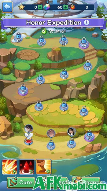 Tập hợp đội hình anh hùng fantasy của bạn trong game đấu tướng Dungeon Raiders 4
