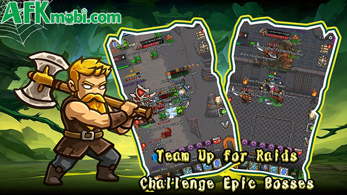 For Glory: Idle RPG game MMORPG 2D được lấy cảm hứng từ series Warcraft nổi tiếng 4