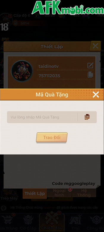 Tổng hợp gift code game Cơ Giáp Vô Hạn - Gamota mới nhất trong tháng 0