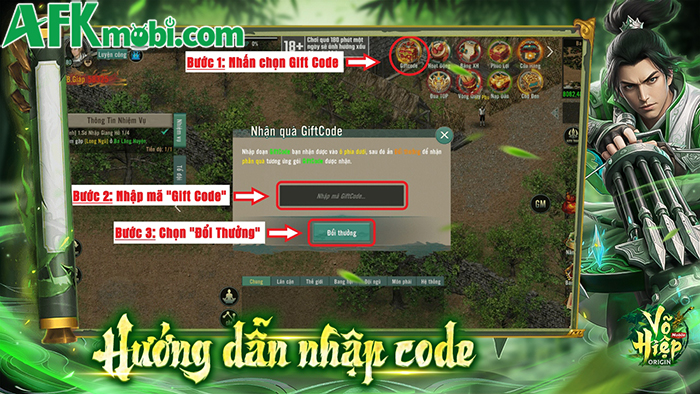 Tổng hợp gift code game Võ Hiệp Origin mới nhất trong tháng 0