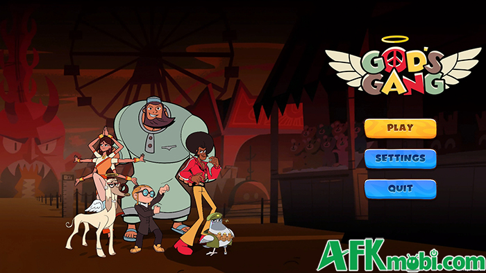 God's Gang game hành động platformer lấy chủ đề từ chính series hoạt hình God's Gang 0