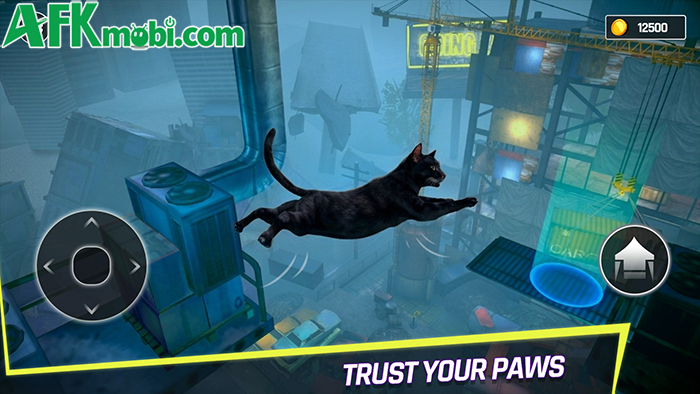 Going Up Cat Runner 3D game platformer có chủ đề độc đáo kết hợp Only Up! với Stray 1