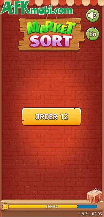 Sắp xếp vật phẩm để hoàn thành đơn hàng của khách trong game giải đố Market Sort 0