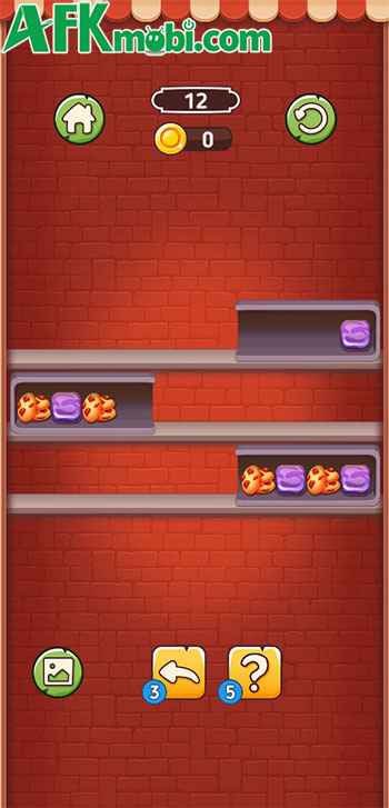 Sắp xếp vật phẩm để hoàn thành đơn hàng của khách trong game giải đố Market Sort 1