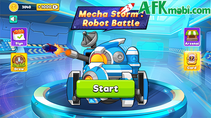 Mecha Storm Robot Battle game chiến thuật thả những robot ra chiến đấu tự động 0