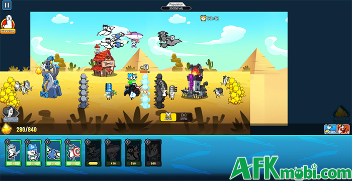 Meme Wars game chiến thuật thả lính với tạo hình các đơn vị theo chủ đề meme của Trung Quốc 2