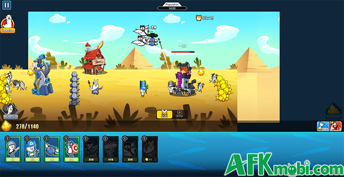 Meme Wars game chiến thuật thả lính với tạo hình các đơn vị theo chủ đề meme của Trung Quốc 3