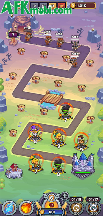 Merge Heroes game phòng thủ idle với phong cách đồ họa ngộ nghĩnh 0