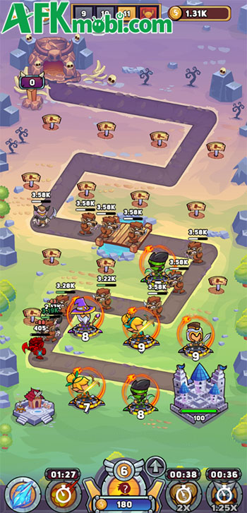Merge Heroes game phòng thủ idle với phong cách đồ họa ngộ nghĩnh 1