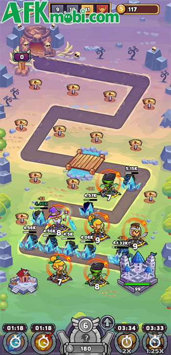 Merge Heroes game phòng thủ idle với phong cách đồ họa ngộ nghĩnh 2