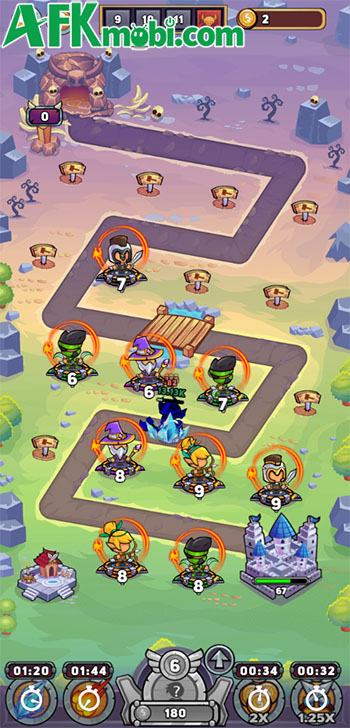 Merge Heroes game phòng thủ idle với phong cách đồ họa ngộ nghĩnh 3