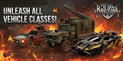 Metal Rampage game hành động điều khiển ô tô chiến đấu gợi nhớ đến Twisted Metal